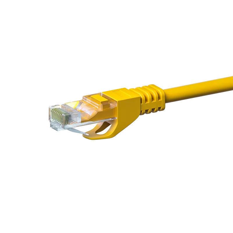 DSIT CAT5e U/UTP tinklo kabelis, 20 m, geltonas, 100% varis (DC-57-200)