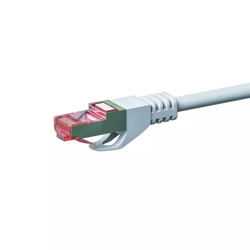 DSIT CAT 6 S/FTP LSOH 0,5 m baltas jungiamasis kabelis (DC-S62-005)