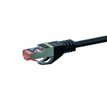DSIT CAT 6 tinklo kabelis LSOH - S/FTP - 1 metras - juodas (DC-S60-010)