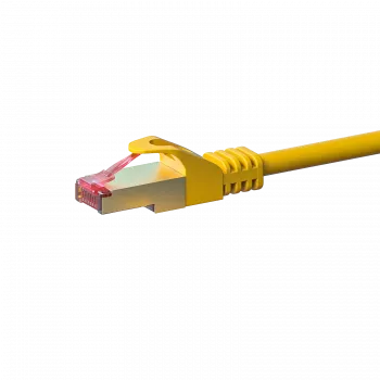 DSIT CAT 6 tinklo kabelis LSOH - S/FTP - geltonas - 0,5 m
