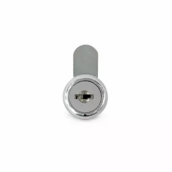 DSIT Server Cabinet Side Panel Lock Type 02 - cilindrinis spynos mechanizmas, 2 raktai, cinko lydinys, sidabrinis