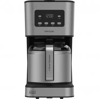 Cecotec Coffee 66 Drop & Thermo Time lašelinio kavos aparatas, 1,2 l termosas, 950 W, nerūdijantis plienas/juoda