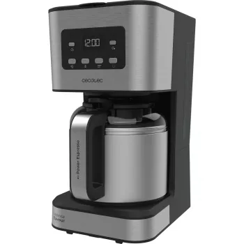 Cecotec Coffee 66 Drop & Thermo Time lašelinio kavos aparatas, 1,2 l termosas, 950 W, nerūdijantis plienas/juoda