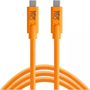 Tether Tools TetherPro USB-C į USB-C kabelis, 0.9 m, oranžinis (CUC03-ORG)