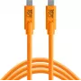 Tether Tools TetherPro USB-C į USB-C kabelis, 0.9 m, oranžinis (CUC03-ORG)