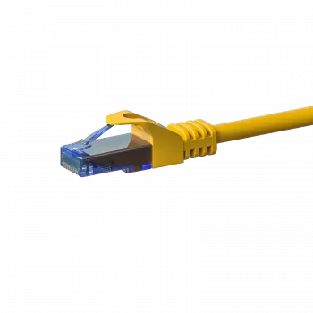 DSIT CAT6a U/UTP 100% vario Ethernet trumpiklis, 0,15 m, geltonas
