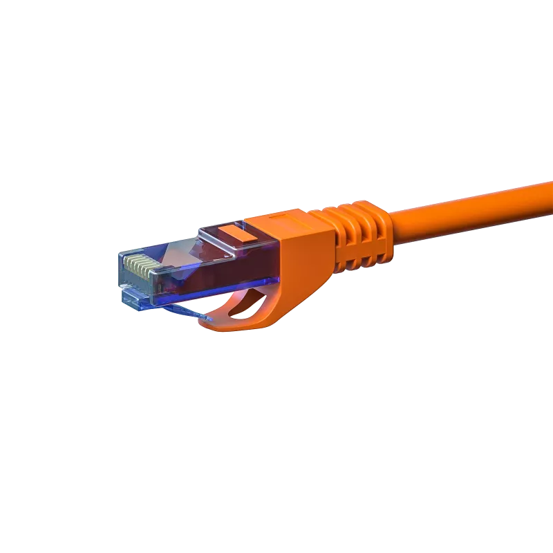 DSIT CAT6a U/UTP 100% vario jungiamasis laidas 15 m oranžinis