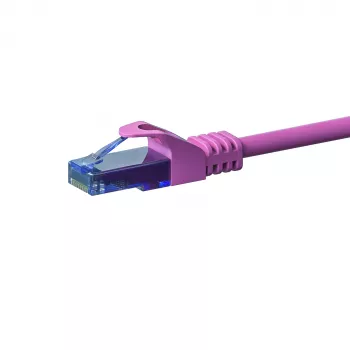 DSIT CAT6a U/UTP 30 m rožinis tinklo laidų sujungimo kabelis, 100% varis, 10Gbps, RJ45