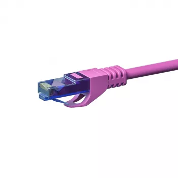 DSIT CAT6a U/UTP 30 m rožinis tinklo laidų sujungimo kabelis, 100% varis, 10Gbps, RJ45