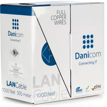DSIT DANICOM CAT5E UTP 305m Solid Conductor LSZH (Eca) tinklo kabelis