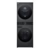 LG ELECTRONICS WashTower WT1210BBF (WiFi) 12kg/10kg skalbyklė su džiovykle, AI DD™, Steam+ ir ezDispense™ – Black Steel