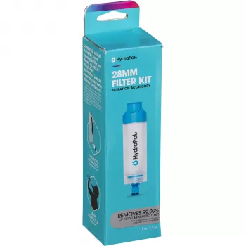 HydraPak 28 mm PNP Inline filtras - tuščiavidurio pluošto vandens filtras buteliams ir rezervuarams