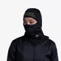 BUFF DryFlx Pro balaklava - juoda, besiūlė, 4 krypčių tampri, šiluminė, atšvaitinė