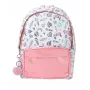 KIDS Wow Holo Holografinė mokyklinė kuprinė mergaitėms, didelė A4, rožinė su pomponu - Wow00022