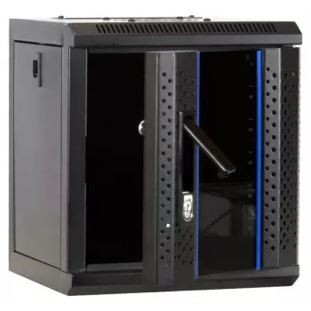 DSIT DS10-3304 10 colių 4U sieninis serverio spintos su stiklo durimis, 312x310x264 mm, juoda
