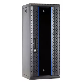 DSIT DS10-3315 15U 10 inch sieninis serverių spintos kabinetas su stiklo durelėmis, 312x310x752 mm, juodas