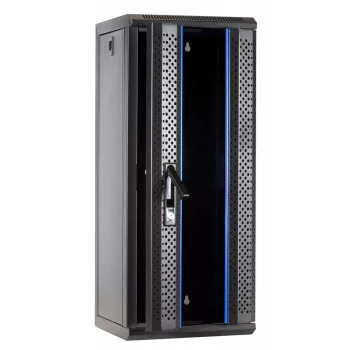 DSIT DS10-3315 15U 10 inch sieninis serverių spintos kabinetas su stiklo durelėmis, 312x310x752 mm, juodas