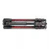 Manfrotto MKBFRTA4RD-BH Befree 4 sekcijų aliumininis kelioninis trikojis su rutuline galvute, raudonas