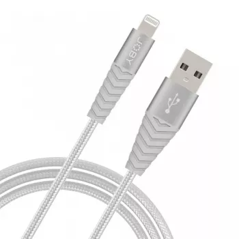 Joby Charge and Sync Lightning kabelis, 1,2 m, sidabrinis (JB01814-BWW)