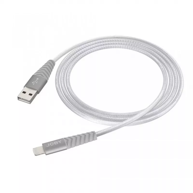Joby Charge and Sync Lightning kabelis, 1,2 m, sidabrinis (JB01814-BWW)