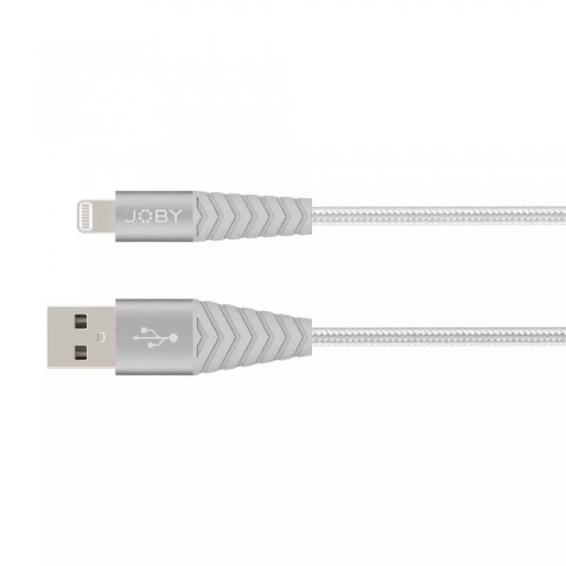 Joby Charge and Sync Lightning kabelis, 1,2 m, sidabrinis (JB01814-BWW)