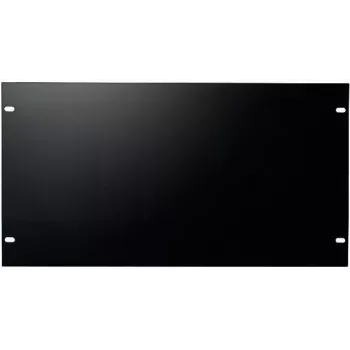 DS-IT 19 inch 6U tuščios vietos uždarymo plokštė, juoda, plieninė (DS-Blind6)