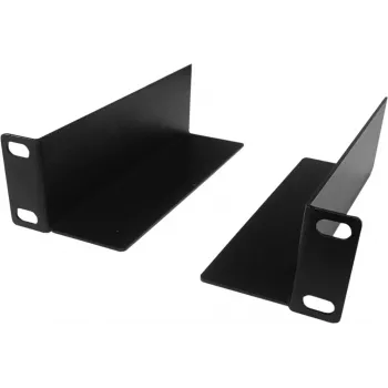 DSIT DS-LS10 10 colių stelažo atraminės plokštės, 136 mm gylio, 2 vnt., juodos