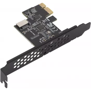 GEMBIRD UPC-U3 PCI Express USB 3.2 Gen 1 kortelė, 2x Type-A, SATA maitinimas, ASMedia mikroschema