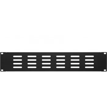 DSIT 19 colių perforuota užpildymo plokštė 2U juoda (DS-Blind2-perf)