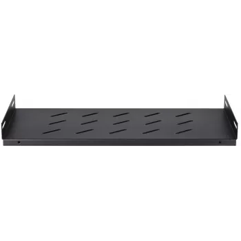 DSIT DS-FH45 fiksuota lentyna 450 mm gylio sieninėms spintoms, 1U, juoda