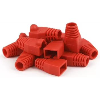 DSIT DANICOM RJ45 įtempimo mažinimo gaubtėlis raudonas, 10 vnt.