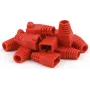 DSIT DANICOM RJ45 įtempimo mažinimo gaubtėlis raudonas, 10 vnt.