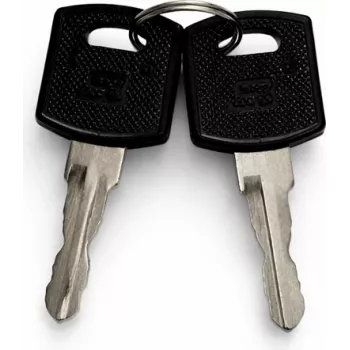 DSIT atsarginių raktų rinkinys lauko serverių spintų durims (9U-22U) - 2 raktai, DS-KEY-OUT-M
