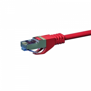 DSIT CAT 6a tinklo kabelis LSOH - S/FTP - 1,50 m - raudonas (DC-6A5-015)
