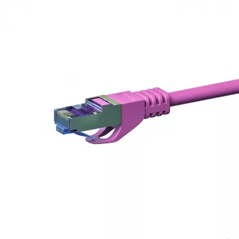 DSIT CAT 6a tinklo kabelis LSOH - S/FTP - 10 metrų - rožinis - Patch kabelis