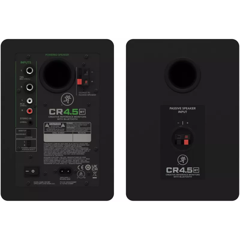 Mackie CR4.5BT aktyvūs 2 krypčių multimedijos monitoriai su Bluetooth (pora)