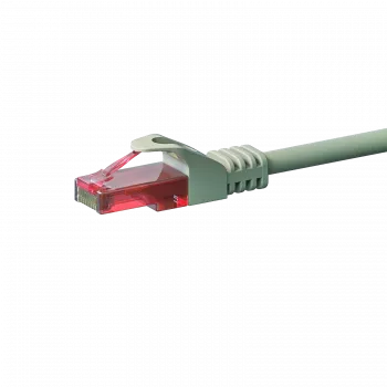 DSIT CAT6 U/UTP tinklo jungiamasis laidas, 10 m, pilkas, 100% varis (DC-61-100)