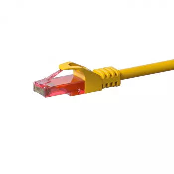 DSIT CAT6 U/UTP tinklo jungiamasis laidas, 10 m, geltonas, 100% varis, RJ45, 250 MHz, 10 Gbps