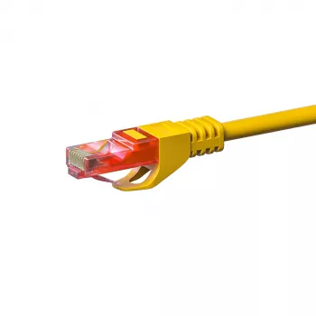 DSIT CAT6 U/UTP tinklo jungiamasis laidas, 10 m, geltonas, 100% varis, RJ45, 250 MHz, 10 Gbps