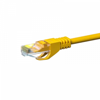 DSIT CAT 6 U/UTP tinklo jungiamasis laidas, 7,5 m, geltonas, CCA, RJ45, 1 Gbps