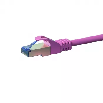 DSIT CAT 6a S/FTP LSOH tinklo jungiamasis laidas, 15 m, rožinis