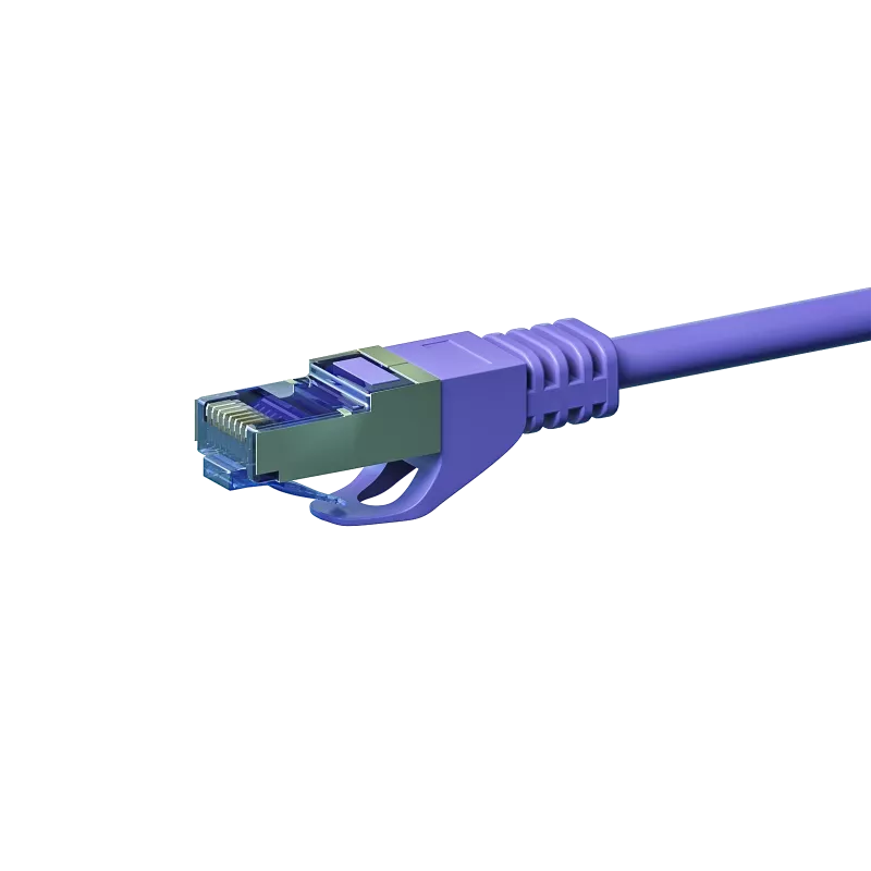DSIT CAT 6a S/FTP LSOH tinklo kabelis, 30 m, violetinis