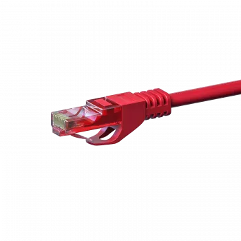 DSIT CAT6 tinklo kabelis 100% varis - U/UTP - 1,50 m - raudonas (DC-65-015)