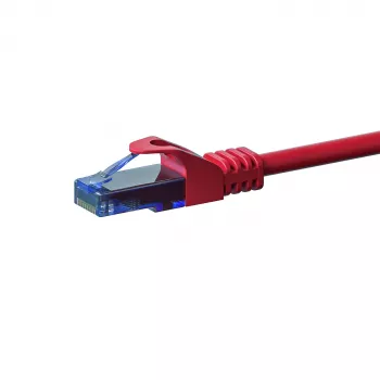 DSIT CAT6a U/UTP 100% vario jungiamasis kabelis, 20 m, raudonas, RJ45 kištukas-kištukas, 10 Gbps, 500 MHz