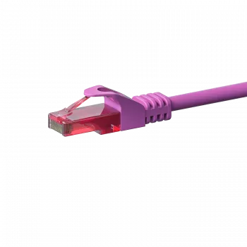 DSIT CAT6 tinklo kabelis, U/UTP, 0,15 m, rožinis, 100% varis (DC-69-001)