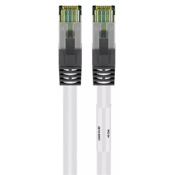 DSIT CAT 8 S/FTP PiMF RJ45 tinklo kabelis, baltas, 5 m