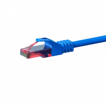 DSIT CAT6 U/UTP Ethernet Patch Laidas, 0,15 m, mėlynas, 100% varis, RJ45, 10 Gbps, 250 MHz (DC-64-001)