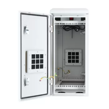 DSIT DS5606WP 6U 19 colių lauko sieninis serverių kabinetas IP55, vertikalus, šviesiai pilkas