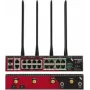 Opengear OM1304-4E 4 prievadų RS232 serijinis modulis su 4 prievadų Gigabit Ethernet komutatoriumi, programiškai parenkama X1/X2 kontaktų schema