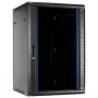 DSIT DS6627-WAND 27U sieninis serverių spintos su stiklo durimis, 600x600x1300 mm, juoda